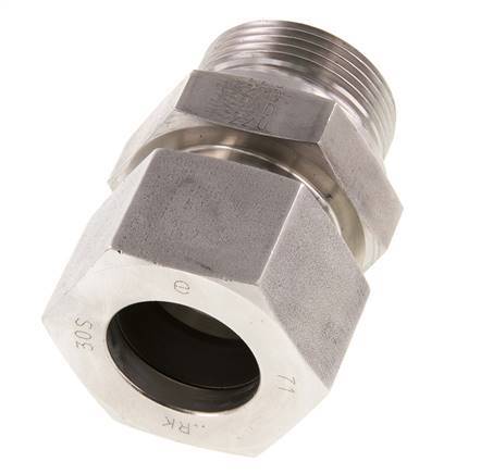 G 1 1/4'' Macho x 30S Anillo de corte recto de acero inoxidable 400 Bar DIN 2353