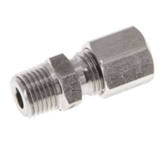 M10x1 Macho x 6LL Anillo de corte recto de acero inoxidable 100 Bar DIN 2353