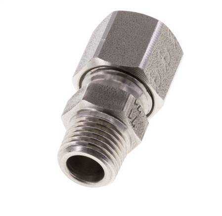 M10x1 Macho x 8LL Anillo de corte recto de acero inoxidable 100 Bar DIN 2353
