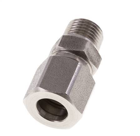 M10x1 Macho x 8LL Anillo de corte recto de acero inoxidable 100 Bar DIN 2353