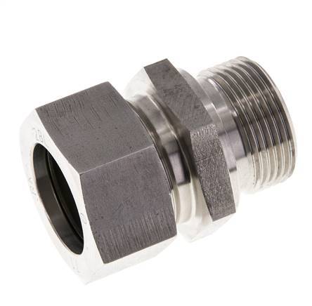 M33x2 Macho x 28L Anillo de corte recto de acero inoxidable 160 Barra DIN 2353