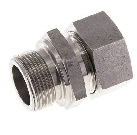 M33x2 Macho x 28L Anillo de corte recto de acero inoxidable 160 Barra DIN 2353