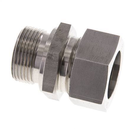 M33x2 Macho x 28L Anillo de corte recto de acero inoxidable 160 Barra DIN 2353
