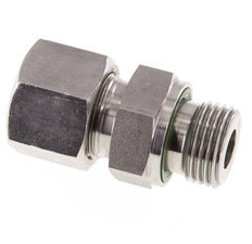 G 1/2'' Macho x 14S Anillo de corte recto de acero inoxidable con junta FKM 630 Bar DIN 2353