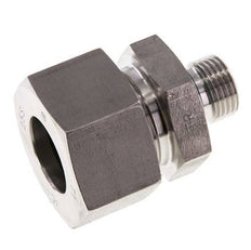 G 1/2'' Macho x 25S Anillo de corte recto de acero inoxidable con junta FKM 400 Bar DIN 2353