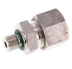 G 1/4'' Macho x 14S Anillo de corte recto de acero inoxidable con junta FKM 630 Bar DIN 2353