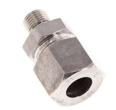 G 1/4'' Macho x 14S Anillo de corte recto de acero inoxidable con junta FKM 630 Bar DIN 2353