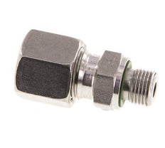 G 1/8'' Macho x 8L Anillo de corte recto de acero inoxidable con junta FKM 315 Bar DIN 2353