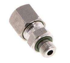 G 1/8'' Macho x 8L Anillo de corte recto de acero inoxidable con junta FKM 315 Bar DIN 2353