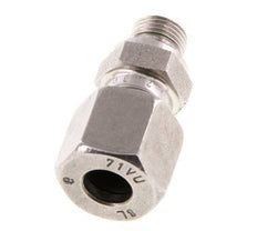 G 1/8'' Macho x 8L Anillo de corte recto de acero inoxidable con junta FKM 315 Bar DIN 2353
