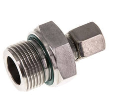 G 3/4'' Macho x 6S Anillo de corte recto de acero inoxidable con junta FKM 630 Bar DIN 2353