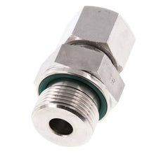 G 3/4'' Macho x 14S Anillo de corte recto de acero inoxidable con junta FKM 630 Bar DIN 2353