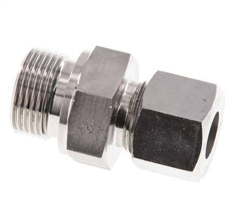 G 3/4'' Macho x 14S Anillo de corte recto de acero inoxidable con junta FKM 630 Bar DIN 2353