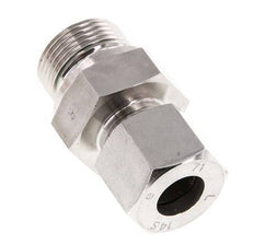 G 3/4'' Macho x 14S Anillo de corte recto de acero inoxidable con junta FKM 630 Bar DIN 2353