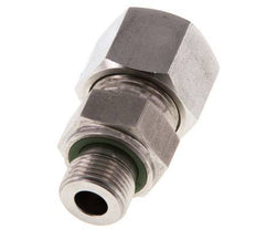 G 3/8'' Macho x 14S Anillo de corte recto de acero inoxidable con junta FKM 630 Bar DIN 2353