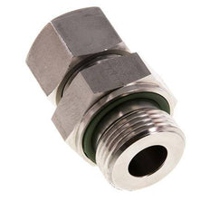 G 1'' Macho x 20S Anillo de corte recto de acero inoxidable con junta FKM 400 Bar DIN 2353
