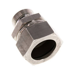 G 1'' Macho x 35L Anillo de corte recto de acero inoxidable con junta FKM 160 Bar DIN 2353