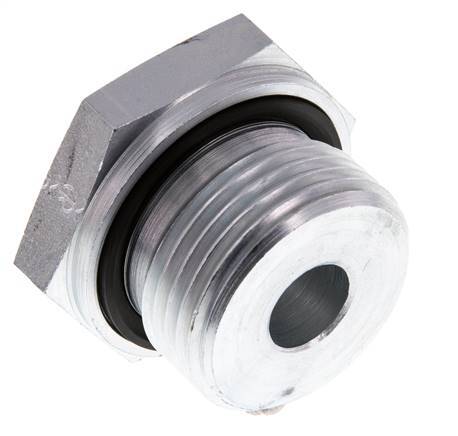 G 1'' x G 1/4'' M/F Adaptador Reductor de Acero Cincado 400 Bar - Hidráulico