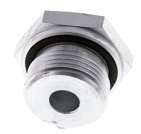 G 1'' x G 1/4'' M/F Adaptador Reductor de Acero Cincado 400 Bar - Hidráulico