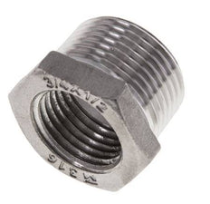 3/4'' NPT x 1/2'' NPT M/F Anillo reductor de acero inoxidable 16 Bar