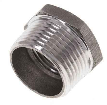 1'' NPT x 3/4'' NPT M/F Anillo reductor de acero inoxidable 16 Bar