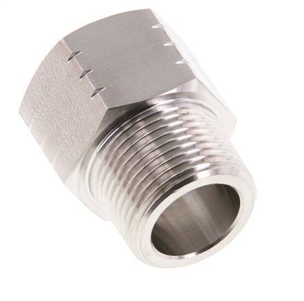 R 3/4'' x 3/4'' NPT M/F Anillo reductor de acero inoxidable 40 Bar - Hidráulico