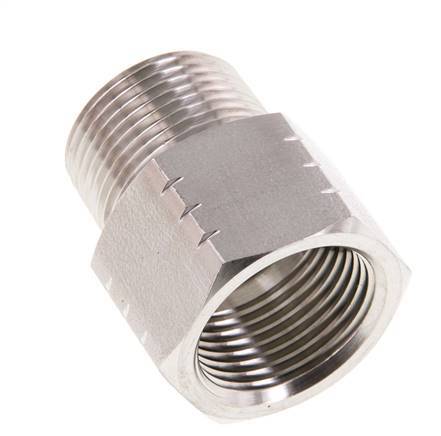 R 3/4'' x 3/4'' NPT M/F Anillo reductor de acero inoxidable 40 Bar - Hidráulico