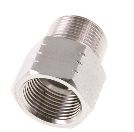 R 3/4'' x 3/4'' NPT M/F Anillo reductor de acero inoxidable 40 Bar - Hidráulico