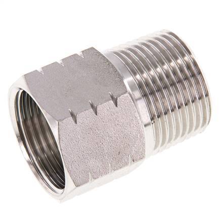 R 1'' x 1'' NPT M/F Anillo reductor de acero inoxidable 40 Bar - Hidráulico