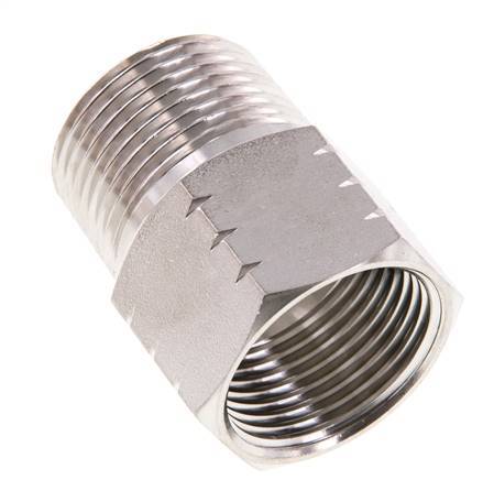 R 1'' x 1'' NPT M/F Anillo reductor de acero inoxidable 40 Bar - Hidráulico