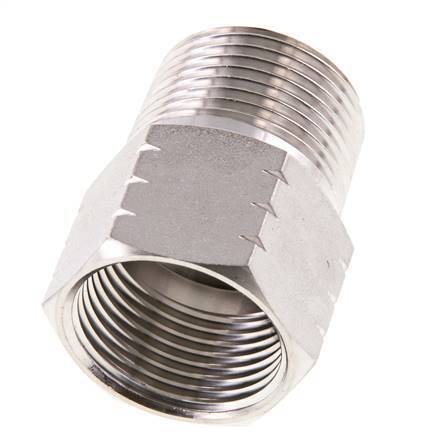 R 1'' x 1'' NPT M/F Anillo reductor de acero inoxidable 40 Bar - Hidráulico