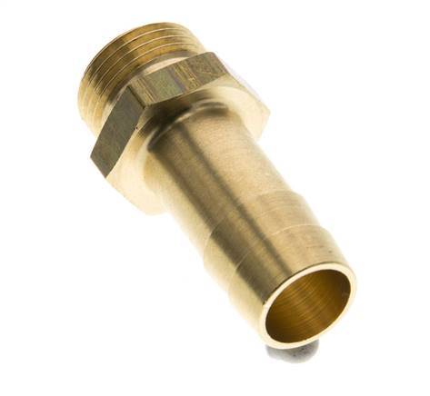 G 3/8'' Male x 13mm Brass Hose barb 16 Bar [2 Pieces]
