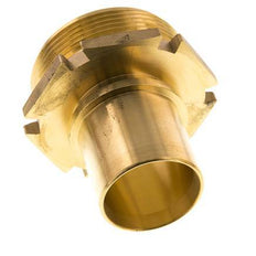 G 2'' Macho x 38mm Llave de manguera de latón con collarín de seguridad DIN 2817