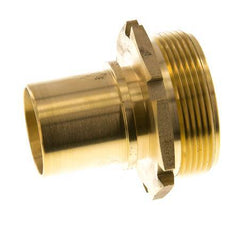 G 2'' Macho x 38mm Llave de manguera de latón con collarín de seguridad DIN 2817