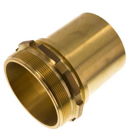 G 4'' Macho x 100mm Llave de manguera de latón con collarín de seguridad DIN 2817
