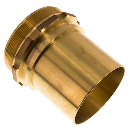 G 4'' Macho x 100mm Llave de manguera de latón con collarín de seguridad DIN 2817