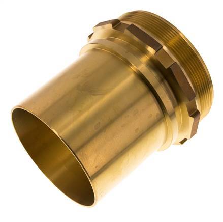 G 4'' Macho x 100mm Llave de manguera de latón con collarín de seguridad DIN 2817