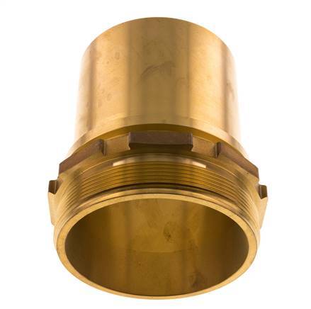 G 4'' Macho x 100mm Llave de manguera de latón con collarín de seguridad DIN 2817