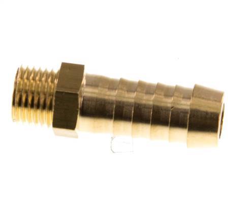 M10x1 Male x 9mm Brass Hose barb 16 Bar [5 Pieces]