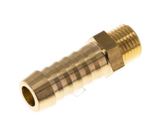 M10x1 Male x 9mm Brass Hose barb 16 Bar [5 Pieces]
