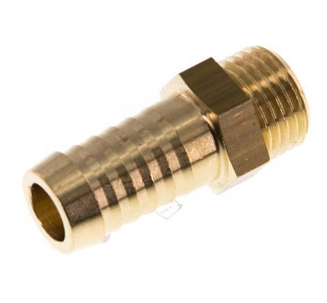 M16x1.5 Male x 13mm Brass Hose barb 16 Bar [2 Pieces]