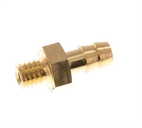 M3 Male x 2mm Brass Hose barb 10 Bar [5 Pieces]