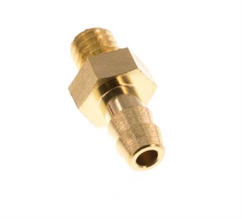 M3 Male x 2mm Brass Hose barb 10 Bar [5 Pieces]