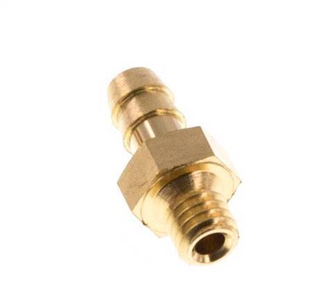 M3 Male x 2mm Brass Hose barb 10 Bar [5 Pieces]