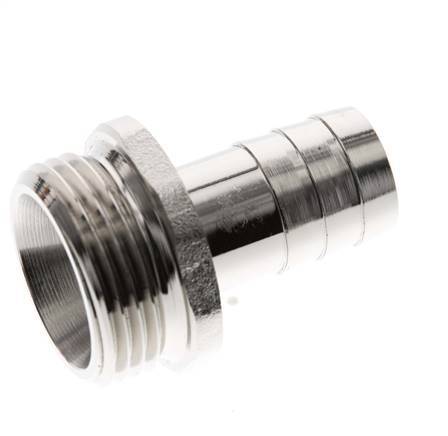 G 1'' Macho x 19mm Latón niquelado Llave de manguera 16 Bar