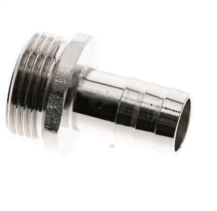 G 1'' Macho x 19mm Latón niquelado Llave de manguera 16 Bar