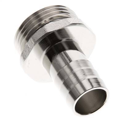 G 1'' Macho x 19mm Latón niquelado Llave de manguera 16 Bar