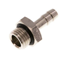 G 1/4'' Male x 6mm Nickel plated Brass Hose barb with NBR Seal 30 Bar [5 Pieces]