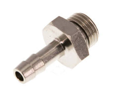 G 1/4'' Male x 6mm Nickel plated Brass Hose barb with NBR Seal 30 Bar [5 Pieces]