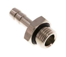 G 1/4'' Male x 6mm Nickel plated Brass Hose barb with NBR Seal 30 Bar [5 Pieces]